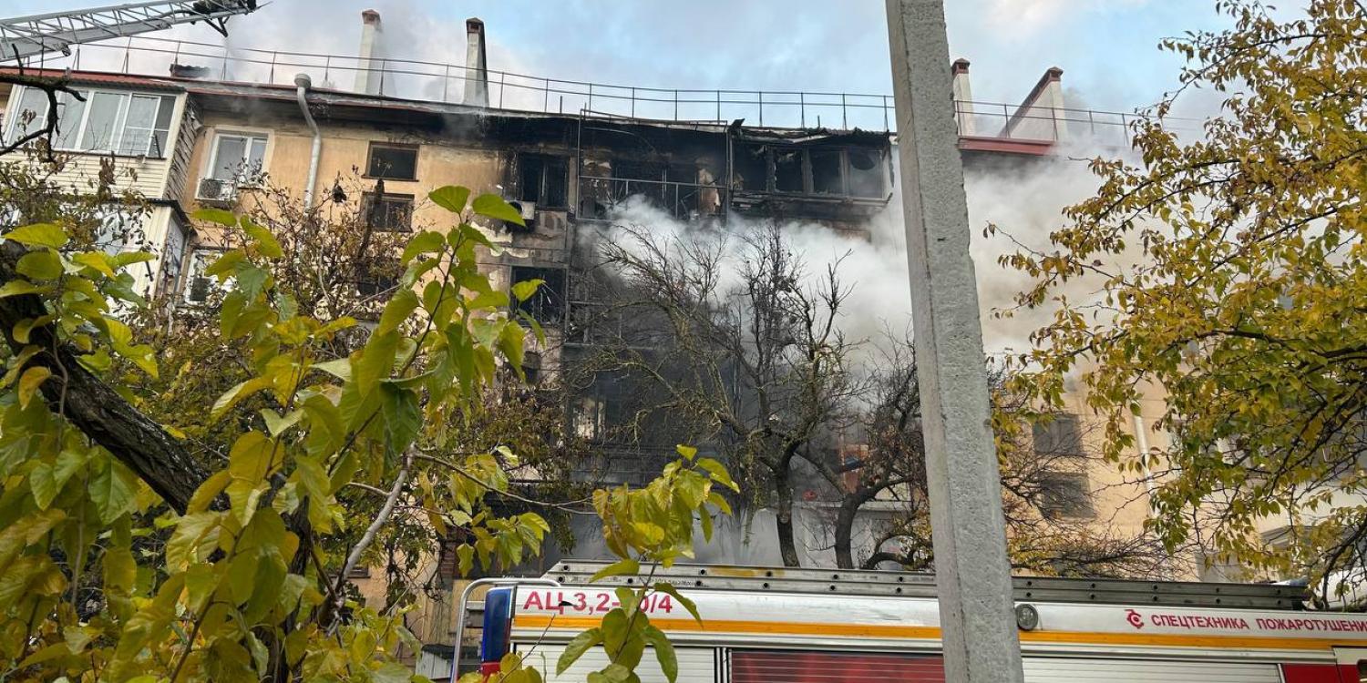 В Крыму при пожаре погиб человек